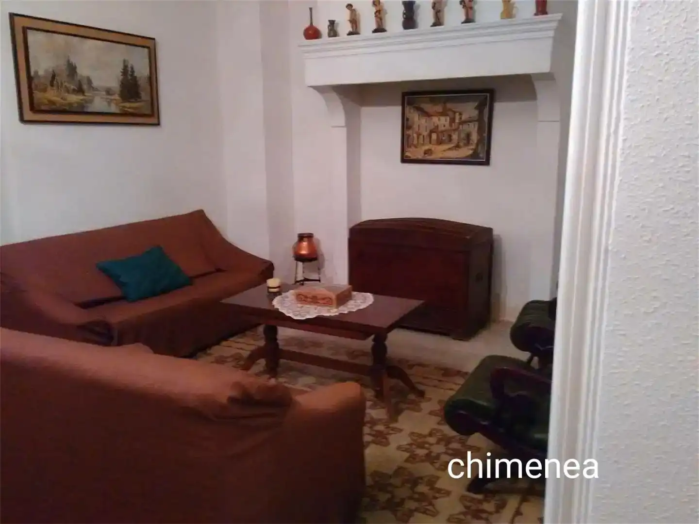 Sala d'estar de Casa adosada en venda en Cabeza del Buey amb Traster, Moblat i Balcó