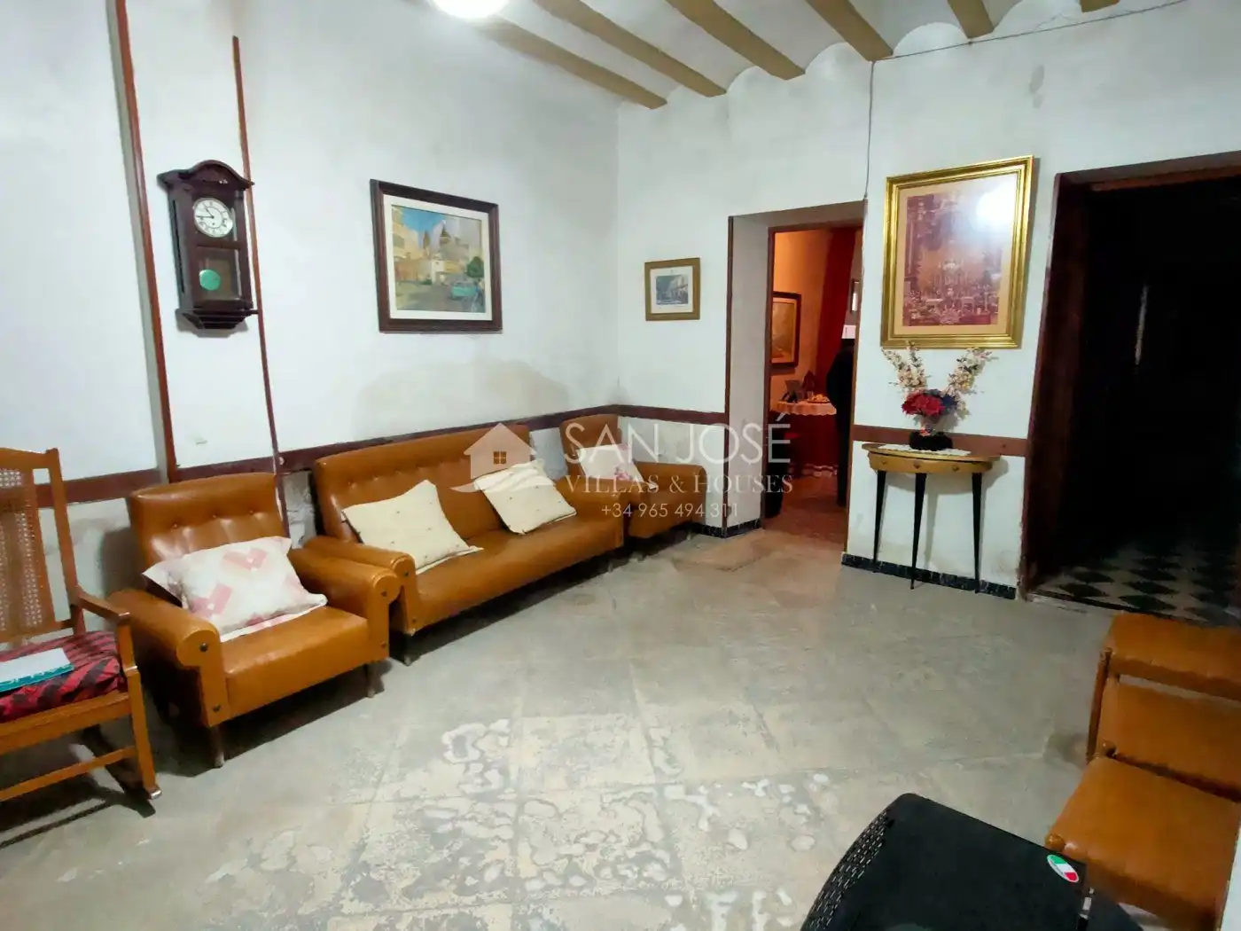 Sala d'estar de Casa o xalet en venda en Aspe amb Terrassa, Traster i Balcó