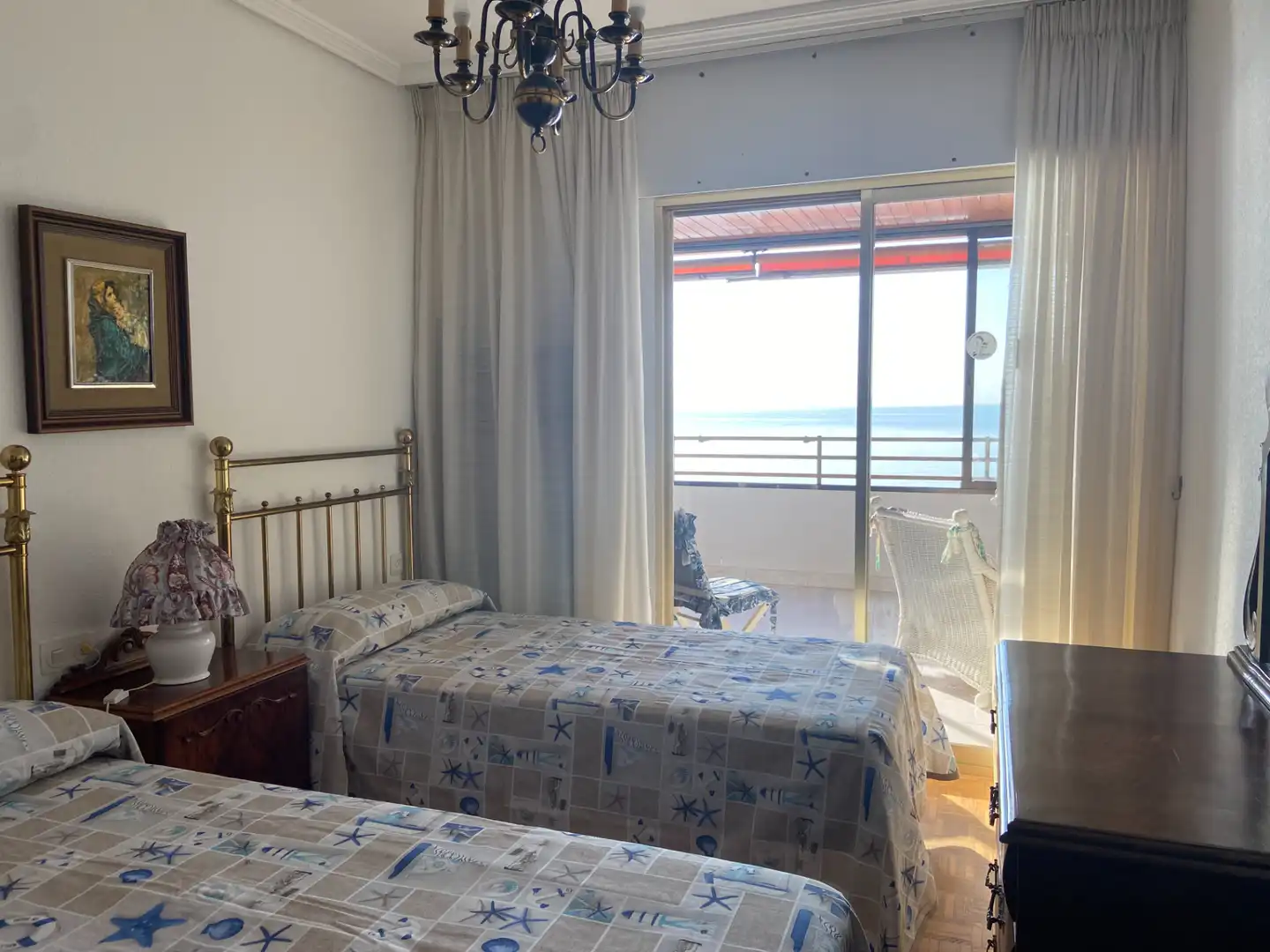 Bedroom of Flat for rent in Benidorm  with Heating, Parquet flooring and Terrace