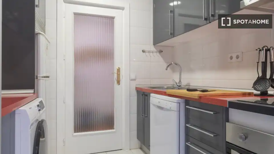 Kitchen of Flat for rent in Madrid  with Air Conditioner, Heating and Furnished