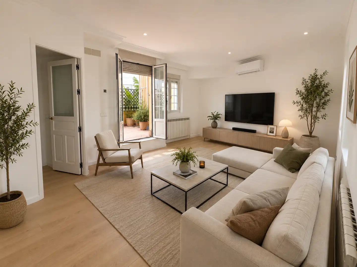 Living room of Attic for sale in Madrid  with Air Conditioner, Heating and Terrace