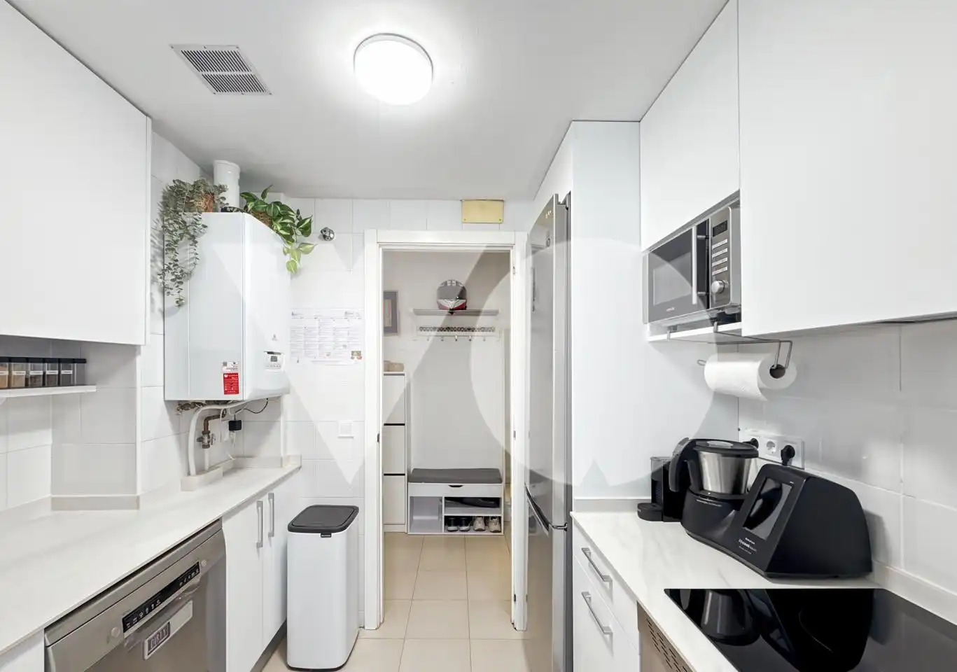 Kitchen of Flat for sale in Madrid  with Air Conditioner