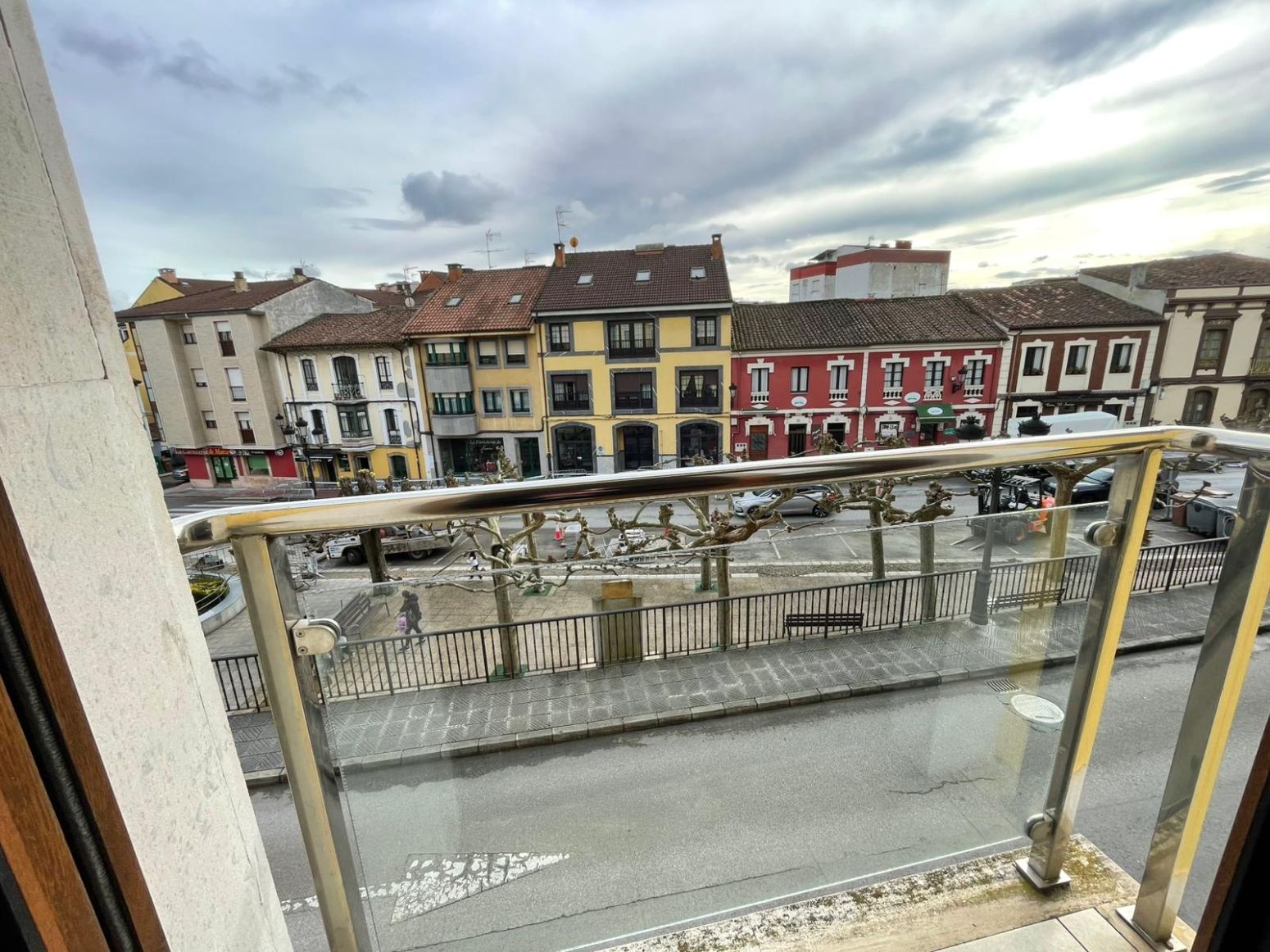 Exterior view of Flat for sale in Noreña  with Parquet flooring, Terrace and Balcony