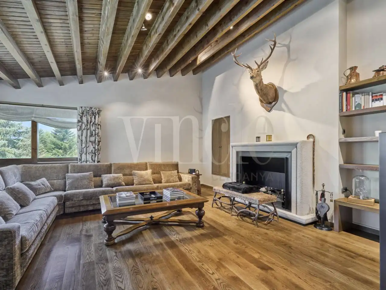 Living room of Houses for sale in Alp  with Heating and Parquet flooring