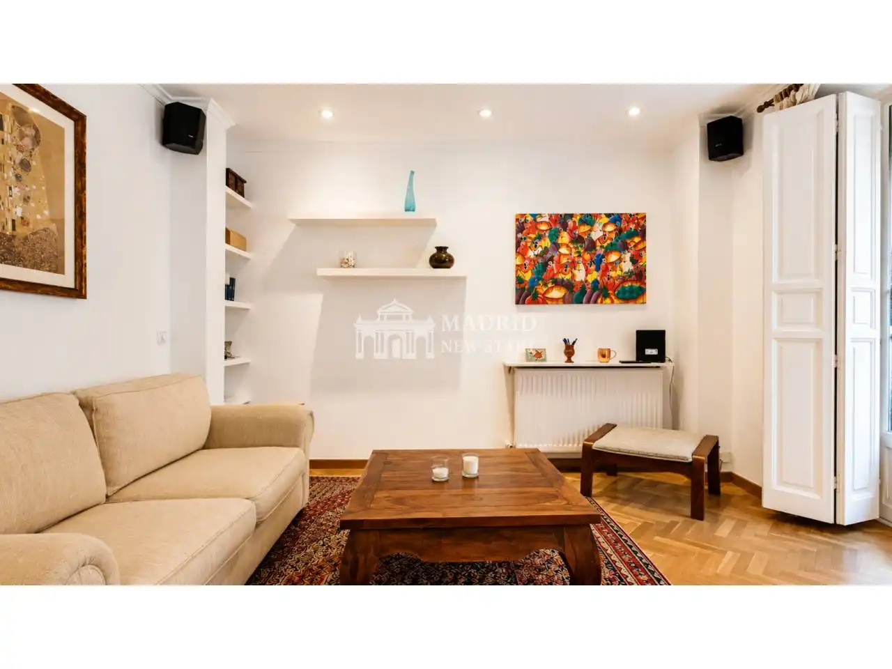 Sala d'estar de Pis de lloguer en Madrid amb Aire condicionat, Calefacció i Parquet