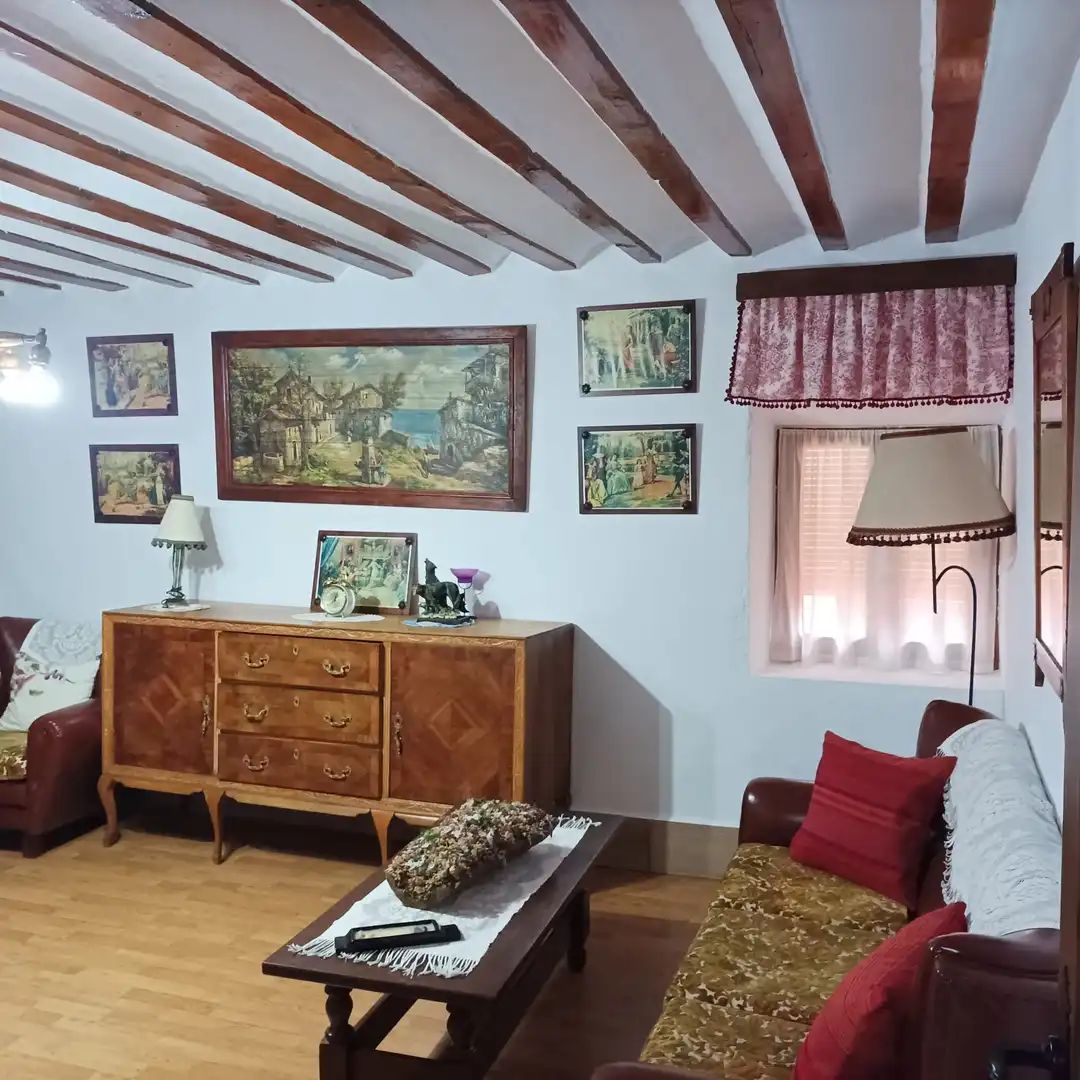 Sala d'estar de Casa o xalet en venda en Villanueva de Alcardete amb Calefacció i Parquet