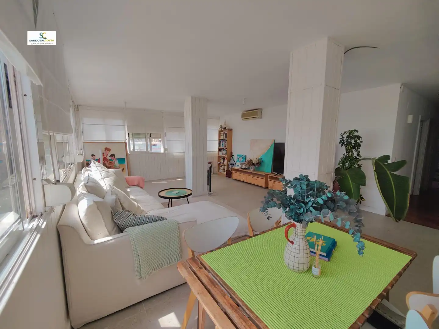 Wohnzimmer von Wohnung zur Miete in Alicante / Alacant mit Klimaanlage und Möbliert
