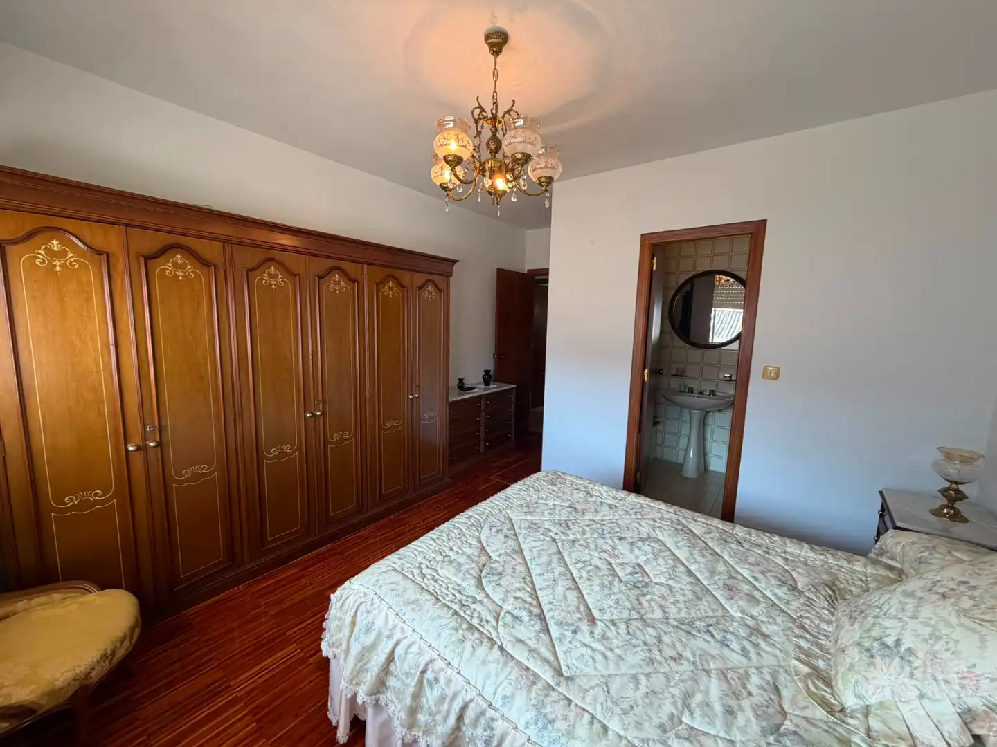 Bedroom of Flat for rent in Lugo  with Heating, Furnished and Oven