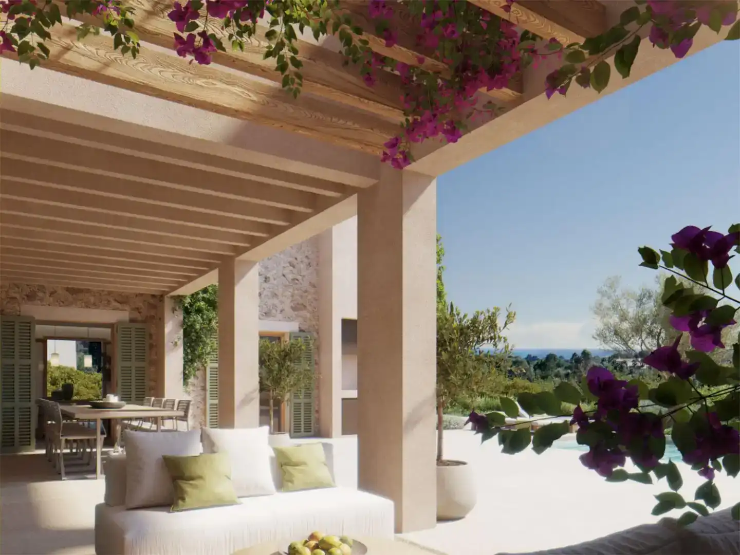 Terrasse von Country house zum Verkauf in Artà mit Klimaanlage, Schwimmbad und Balkon