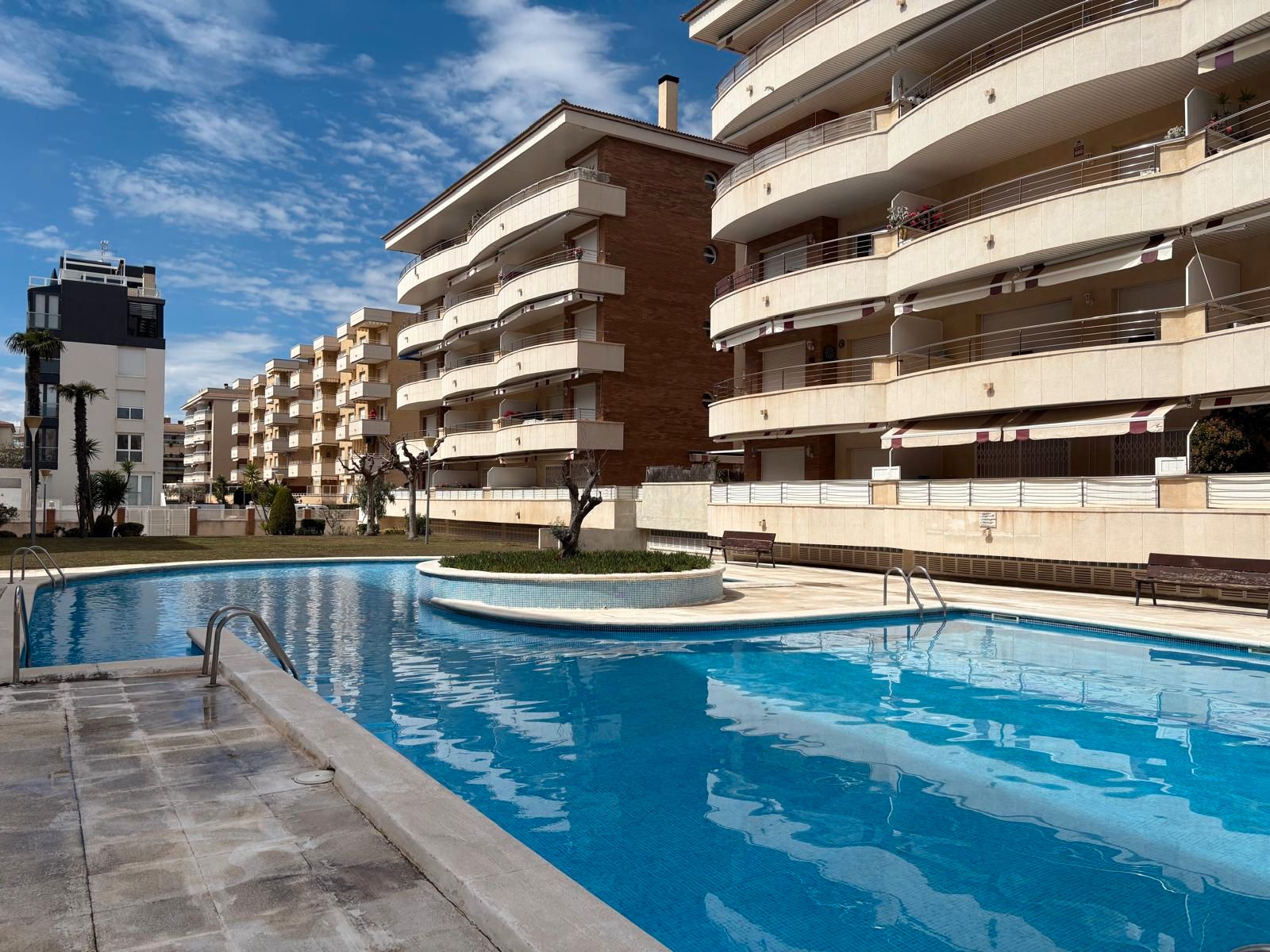 Swimming pool of Flat for sale in Calafell  with Air Conditioner, Heating and Private garden