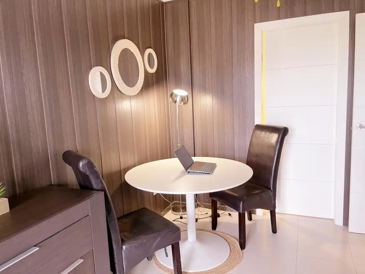 Comedor de Apartamento de alquiler en Benicasim / Benicàssim con Jardín privado, Terraza y Amueblado
