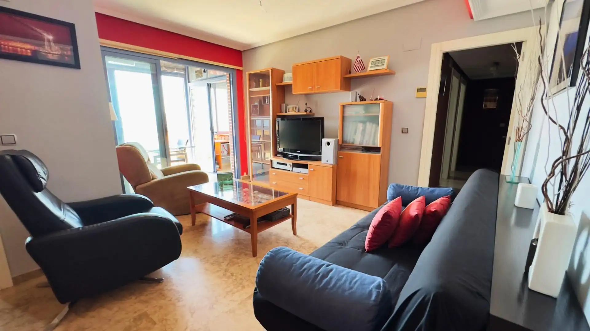 Living room of Flat for sale in Benidorm  with Air Conditioner, Furnished and Community pool