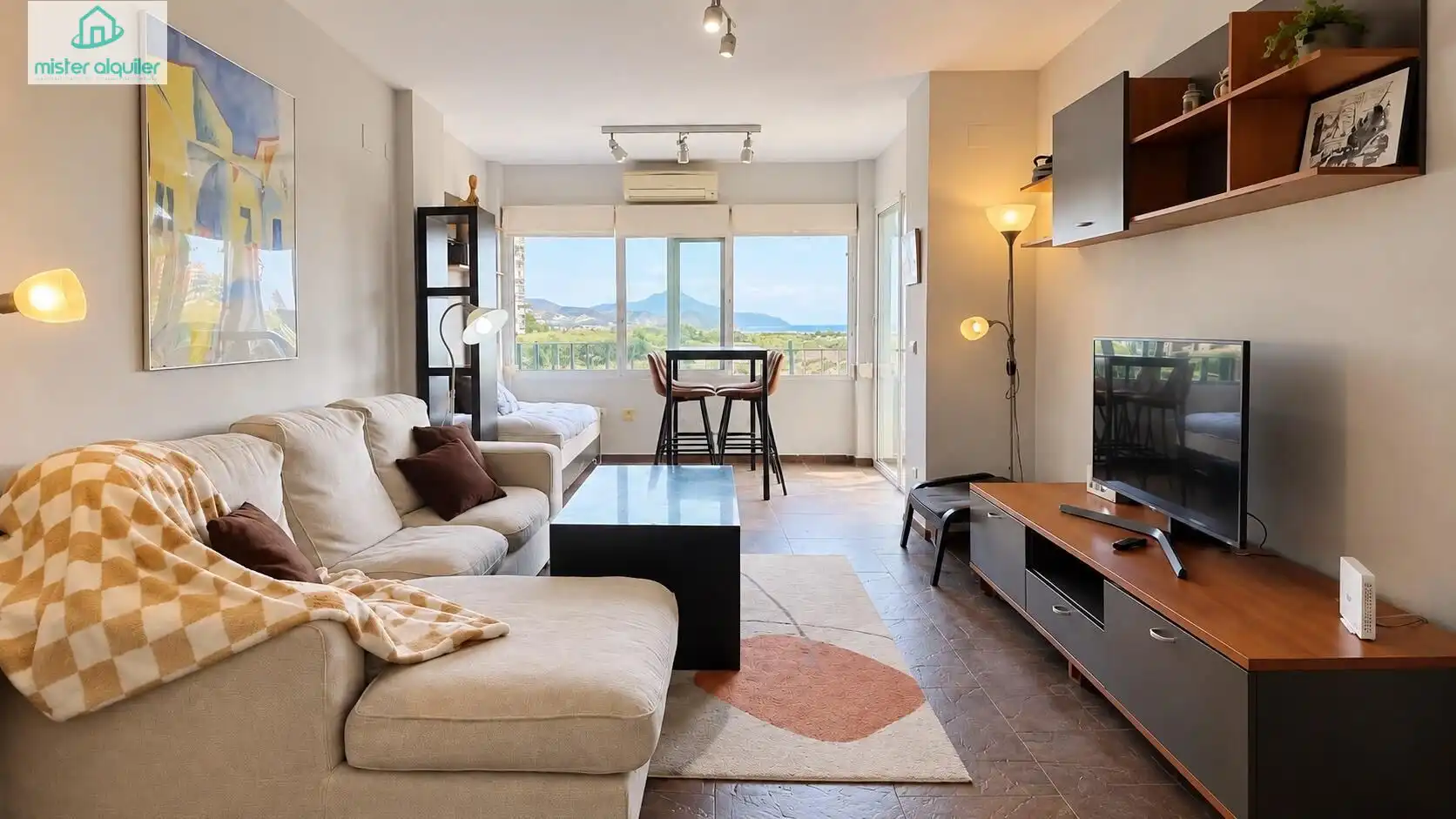 Sala d'estar de Apartament de lloguer en Playa Muchavista