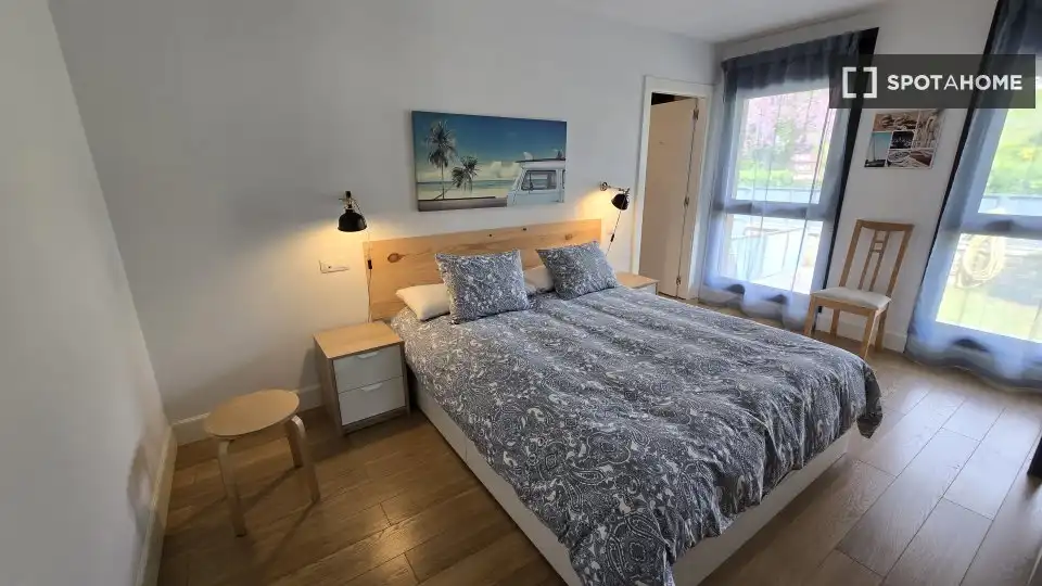 Habitación de Apartamento para compartir en Mendata con Aire acondicionado, Terraza y Amueblado