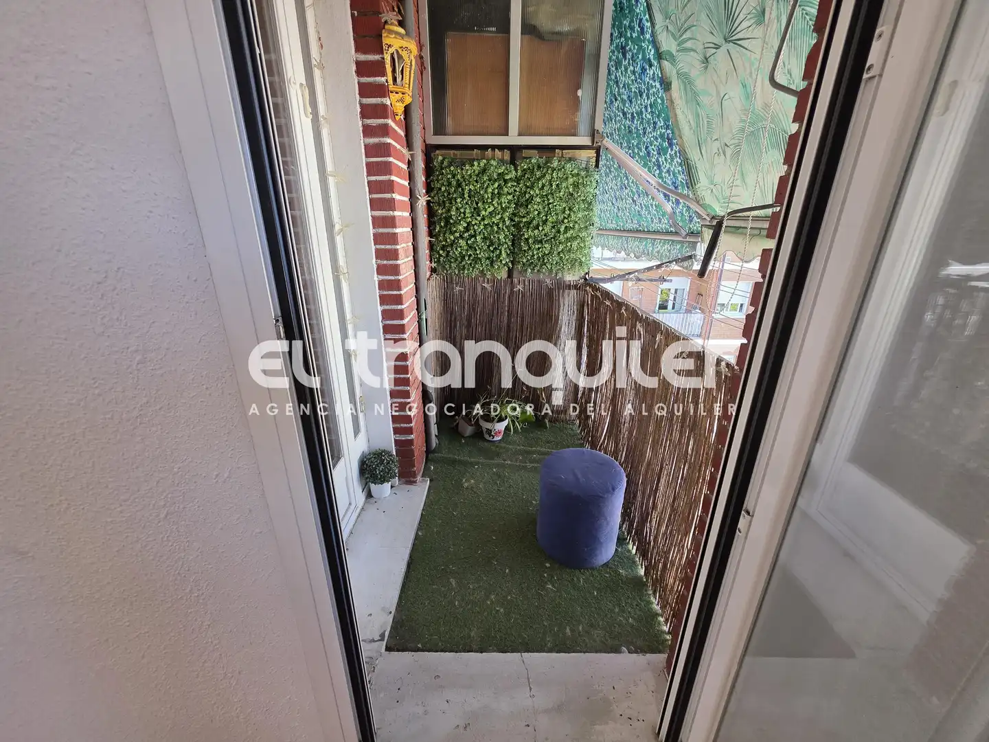 Balcony of Flat for rent in Madrid  with Air Conditioner, Parquet flooring and Terrace