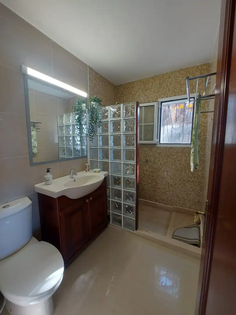 Bany de Casa o xalet de lloguer en San Bartolomé de Tirajana amb Aire condicionat, Calefacció i Moblat