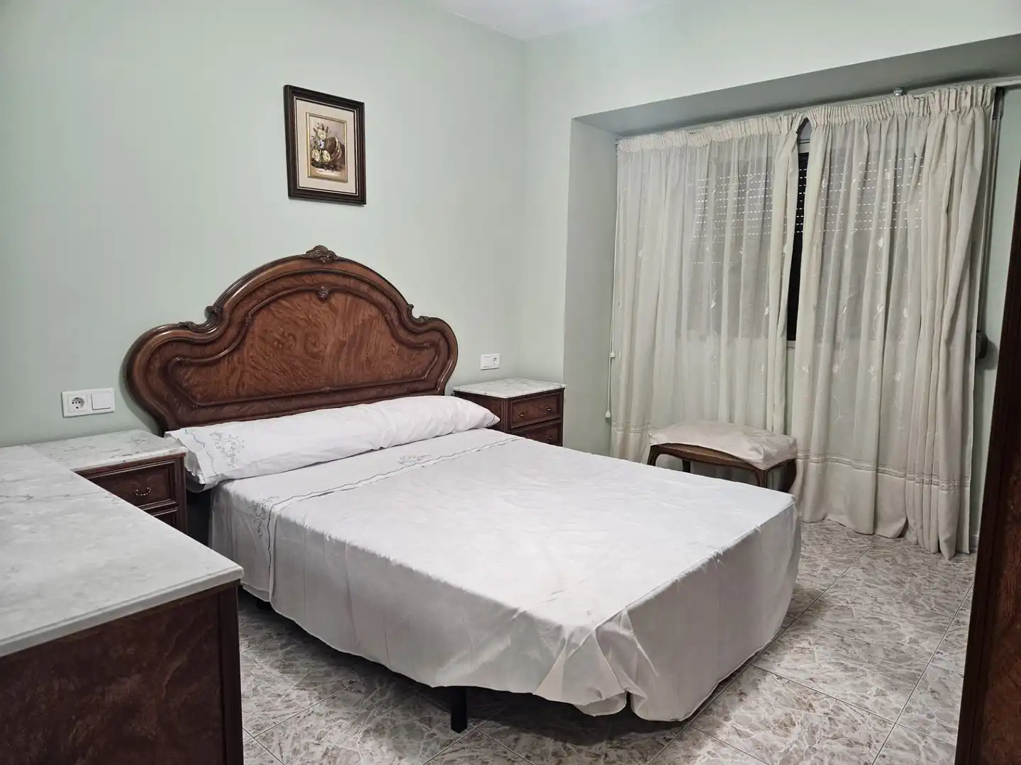 Bedroom of Flat for rent in Castellón de la Plana / Castelló de la Plana  with Air Conditioner, Heating and Furnished