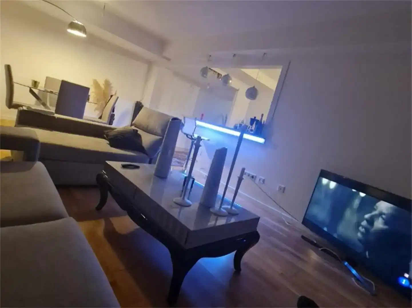 Sala d'estar de Pis en venda en Ponferrada amb Aire condicionat, Jardí privat i Parquet