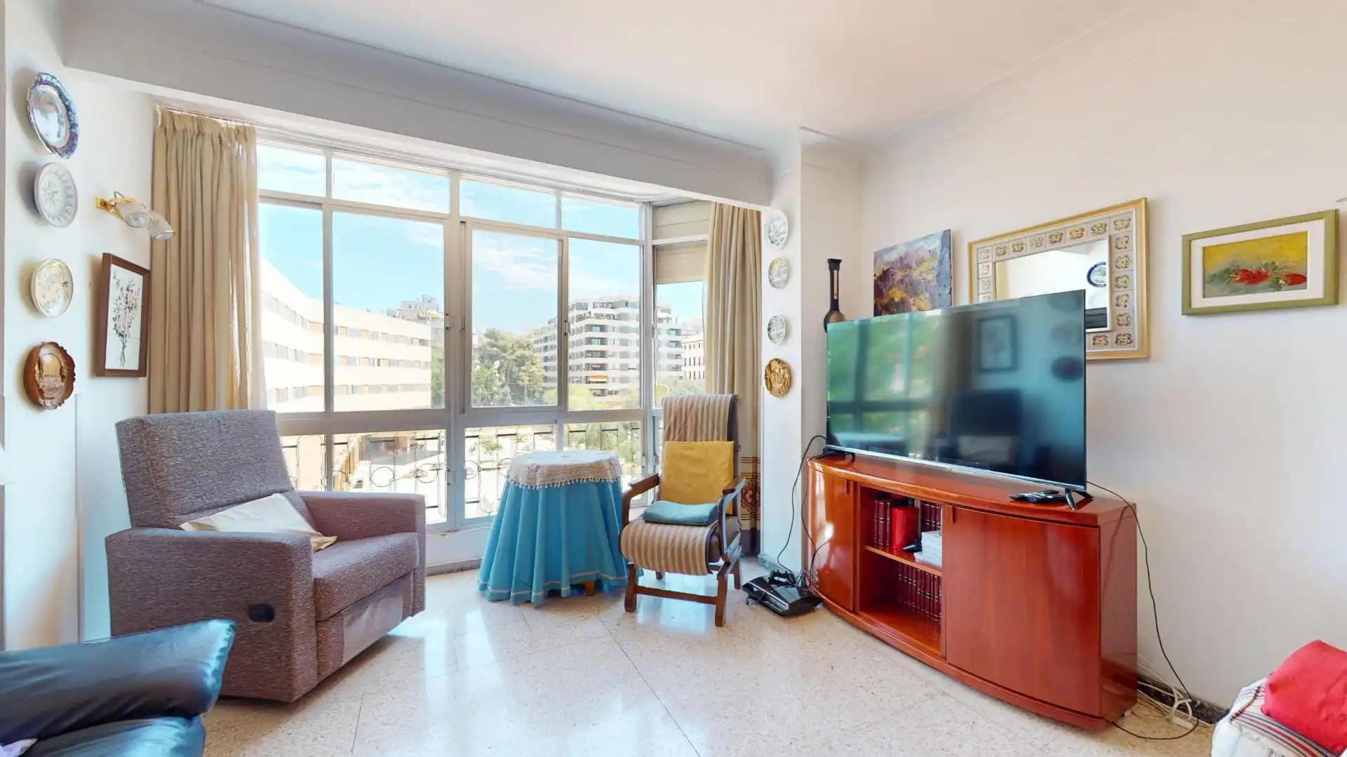Sala de estar de Piso en venta en  Palma de Mallorca