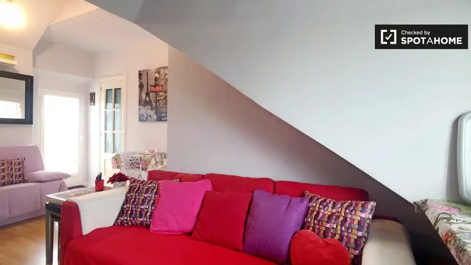 Sala de estar de Piso de alquiler en Leganés con Aire acondicionado, Calefacción y Amueblado