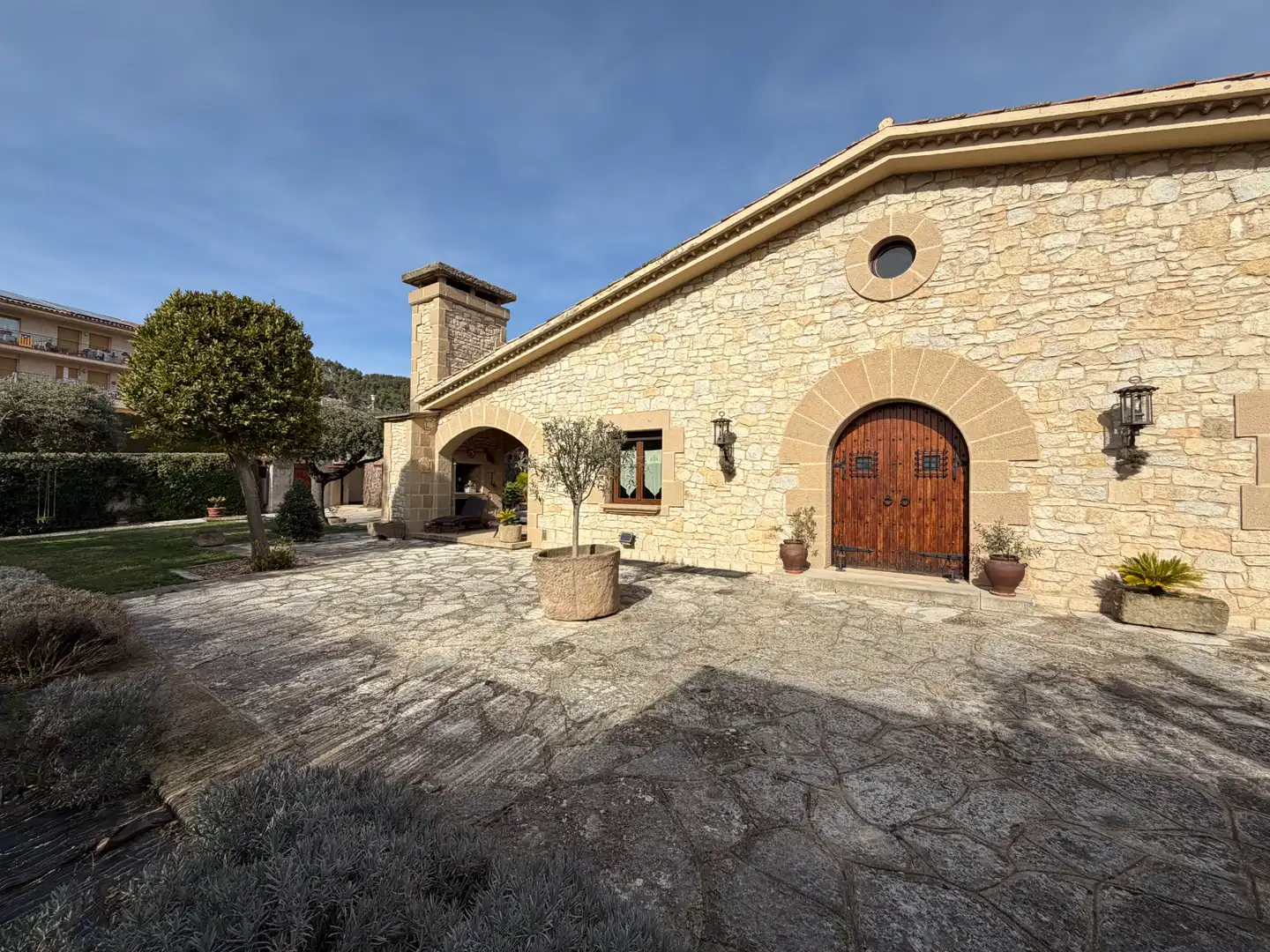Vista exterior de Finca rústica en venta en Moià con Calefacción, Jardín privado y Parquet