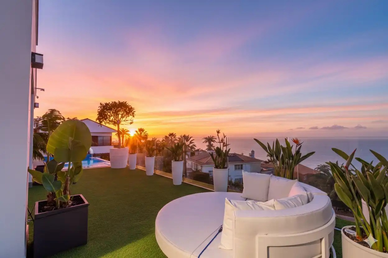 Terrasse von Haus oder Chalet zum Verkauf in Santa Úrsula mit Klimaanlage, Heizung und Privatgarten