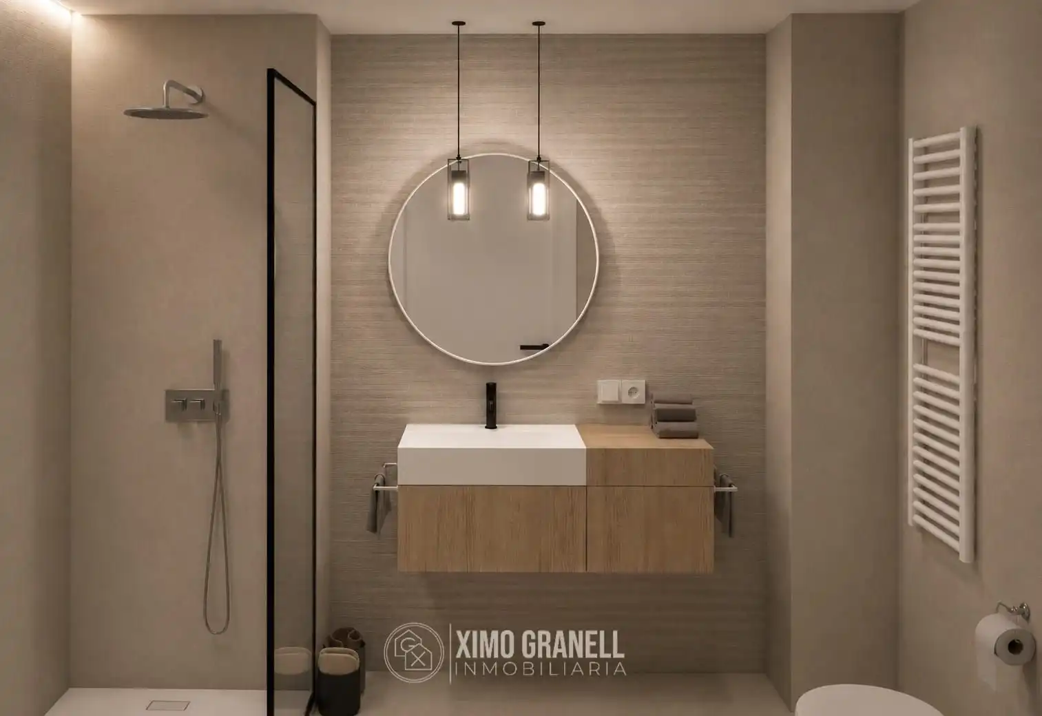 Badezimmer von Wohnung zum Verkauf in La Vall d'Uixó mit Klimaanlage und Heizung