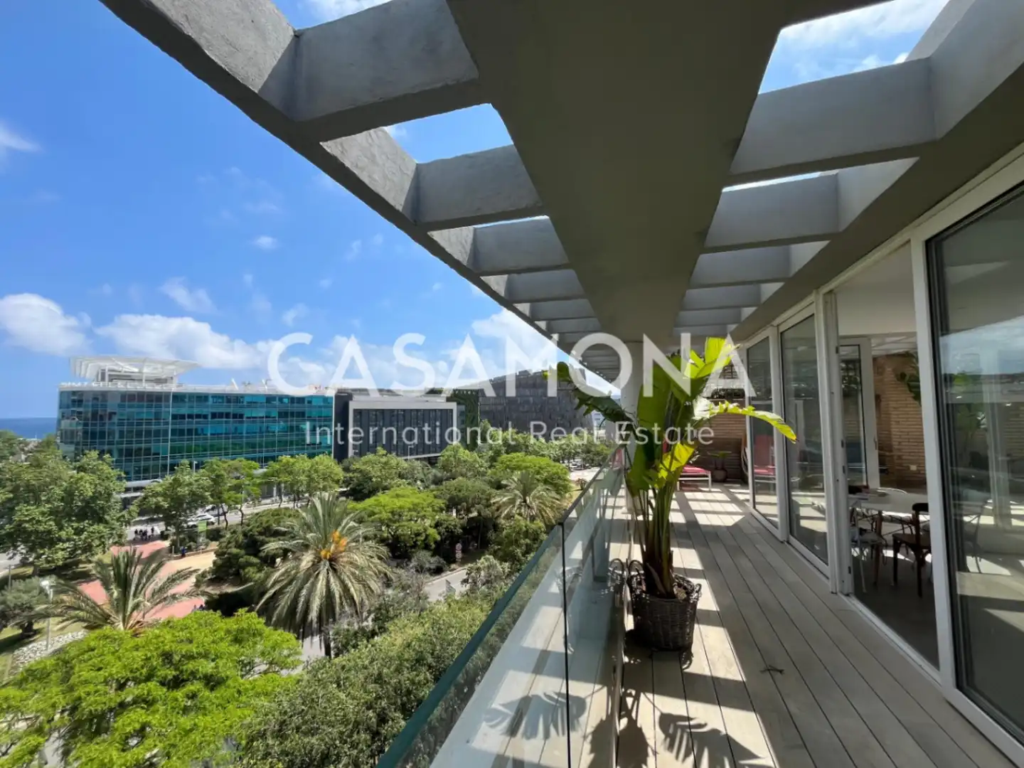 Terrasse von Wohnungen zur Miete in Barcelona mit Klimaanlage, Terrasse und Möbliert
