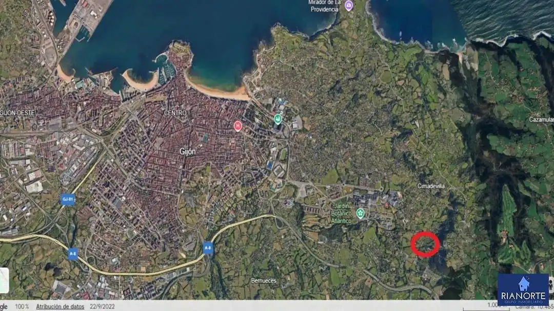 Vista exterior de Casa o chalet en venta en Gijón  con Calefacción, Trastero y Amueblado