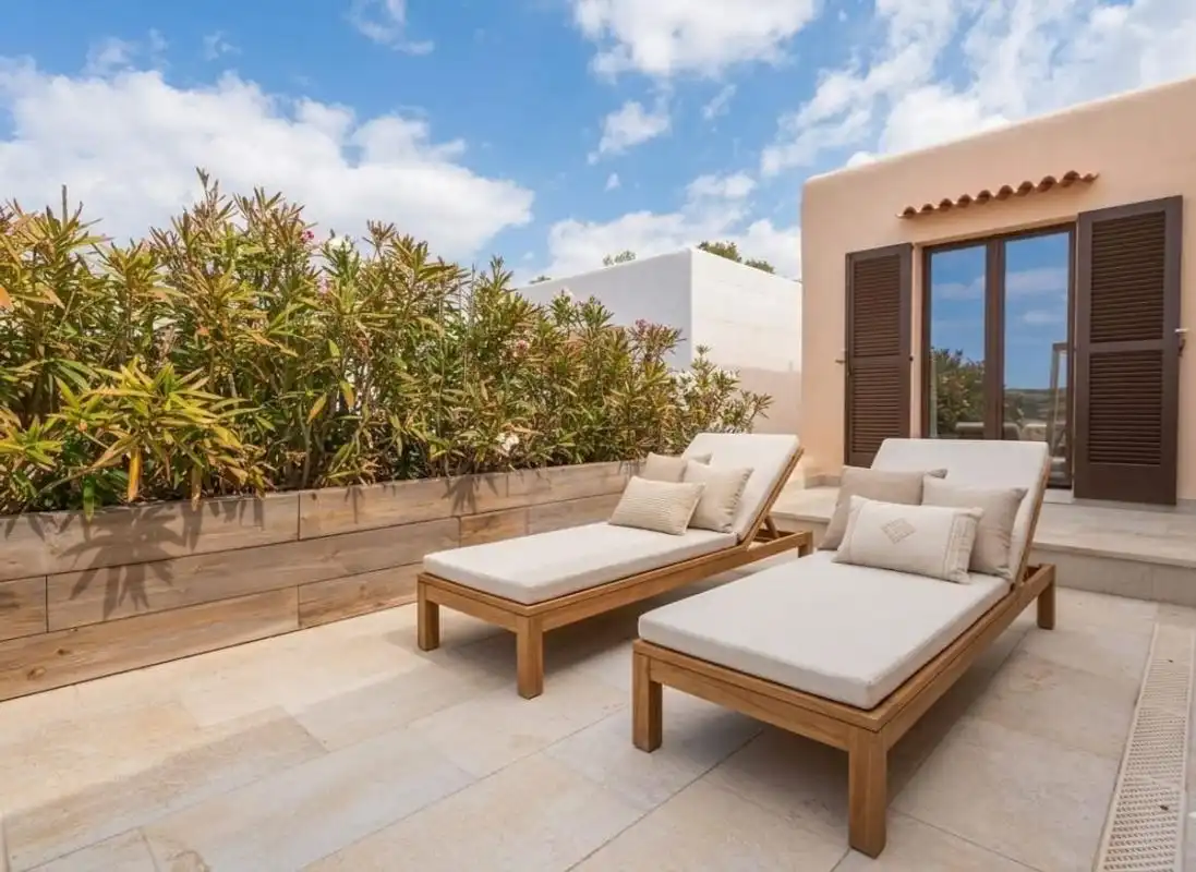 Terrace of Detached homes for sale in Sant Josep de sa Talaia  with Air Conditioner, Heating and Private garden