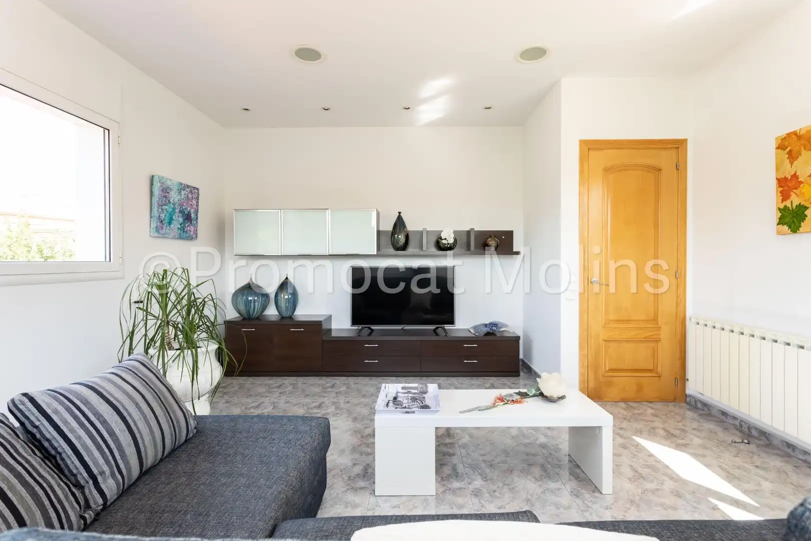 Sala de estar de Casa o chalet en venta en La Palma de Cervelló con Calefacción, Jardín privado y Terraza