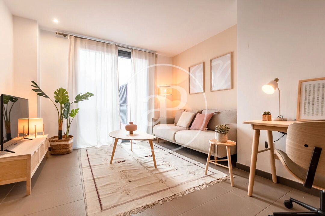 Living room of Flat to rent in  Barcelona Capital  with Air Conditioner, Heating and Terrace