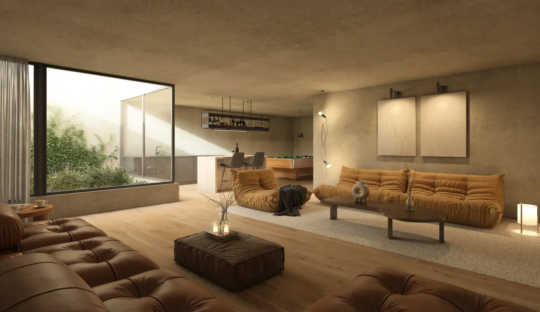 Sala de estar de Casa o chalet en venta en Sainte - Léocadie con Aire acondicionado, Calefacción y Jardín privado