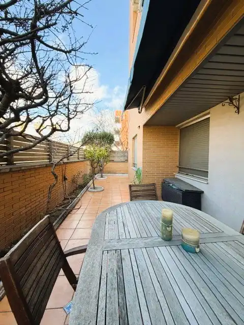 Terrace of Flat for sale in Montgat  with Air Conditioner, Heating and Parquet flooring