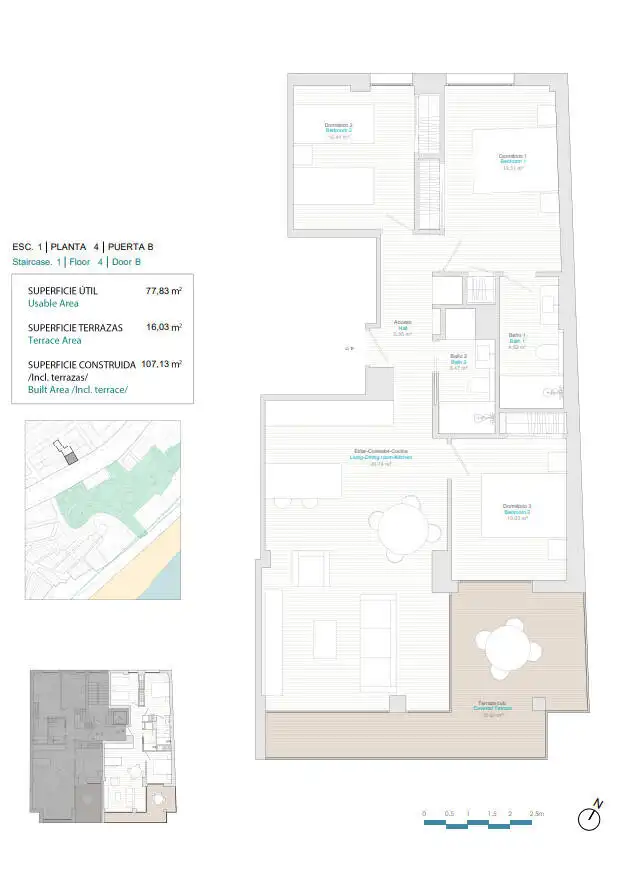 Apartament amb terrassa en venda a Centro Urbano, imagen 13