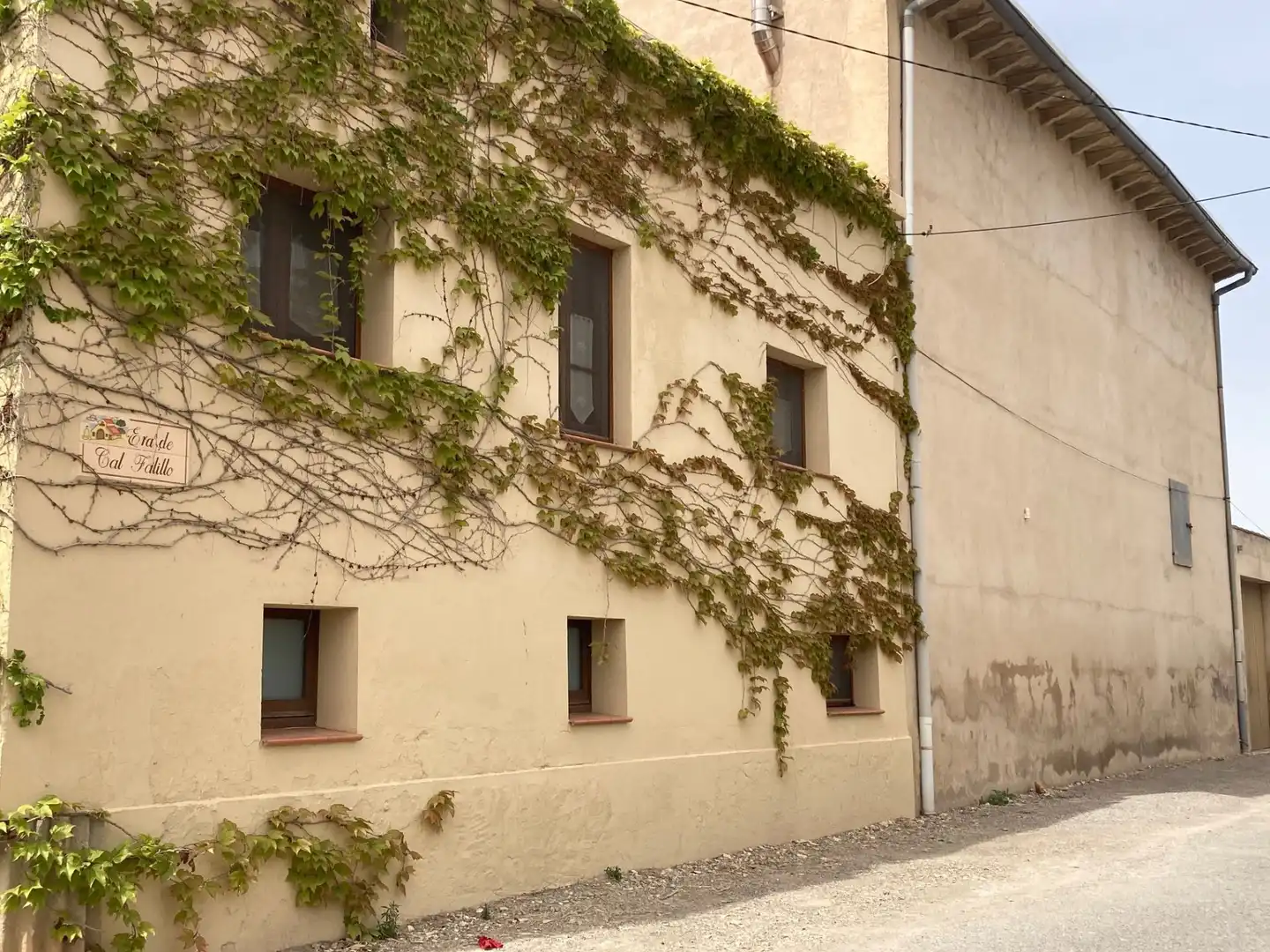 Vista exterior de Casa o xalet en venda en Vilanova de Bellpuig amb Calefacció, Jardí privat i Piscina
