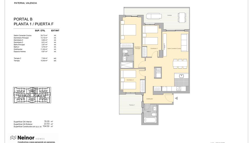 Photo 1 from new construction home in Flat for sale in   Calle Carrasca, 1, Parc Central, Valencia