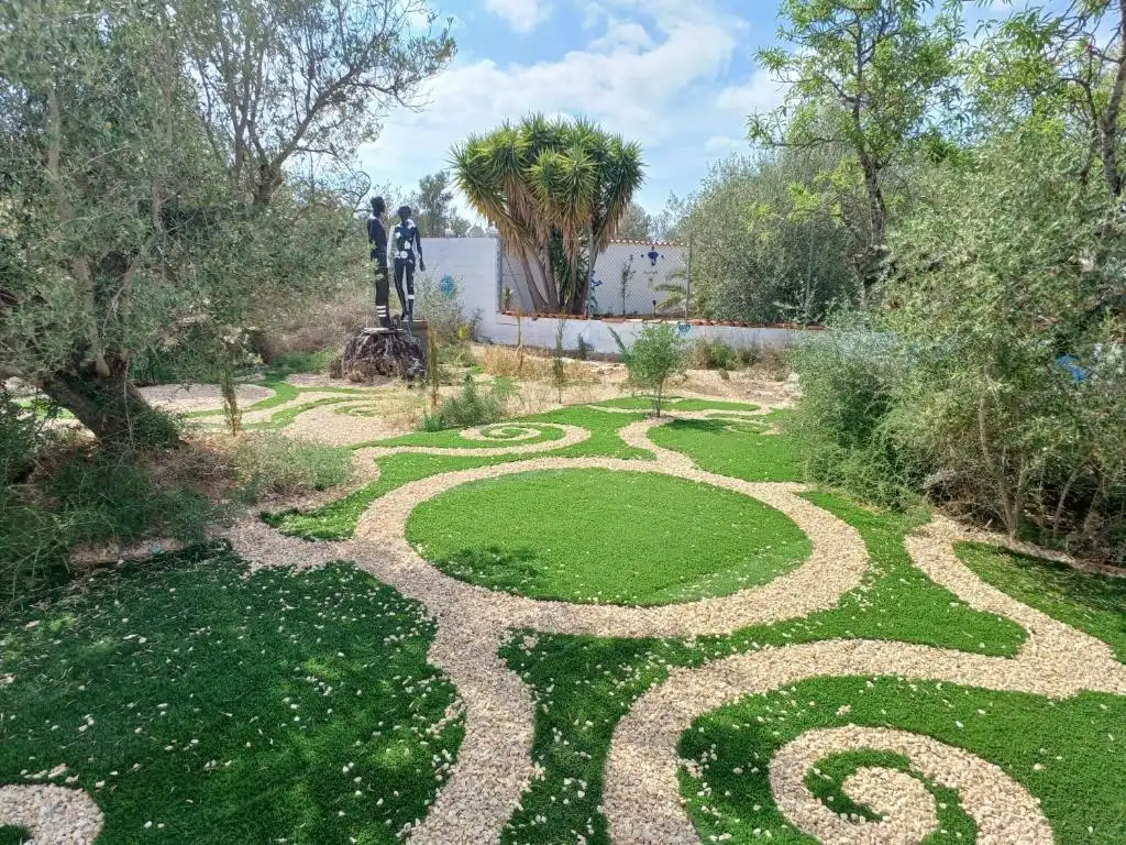 Garten von Haus oder Chalet zur Miete in L'Ametlla de Mar  mit Klimaanlage, Privatgarten und Schwimmbad