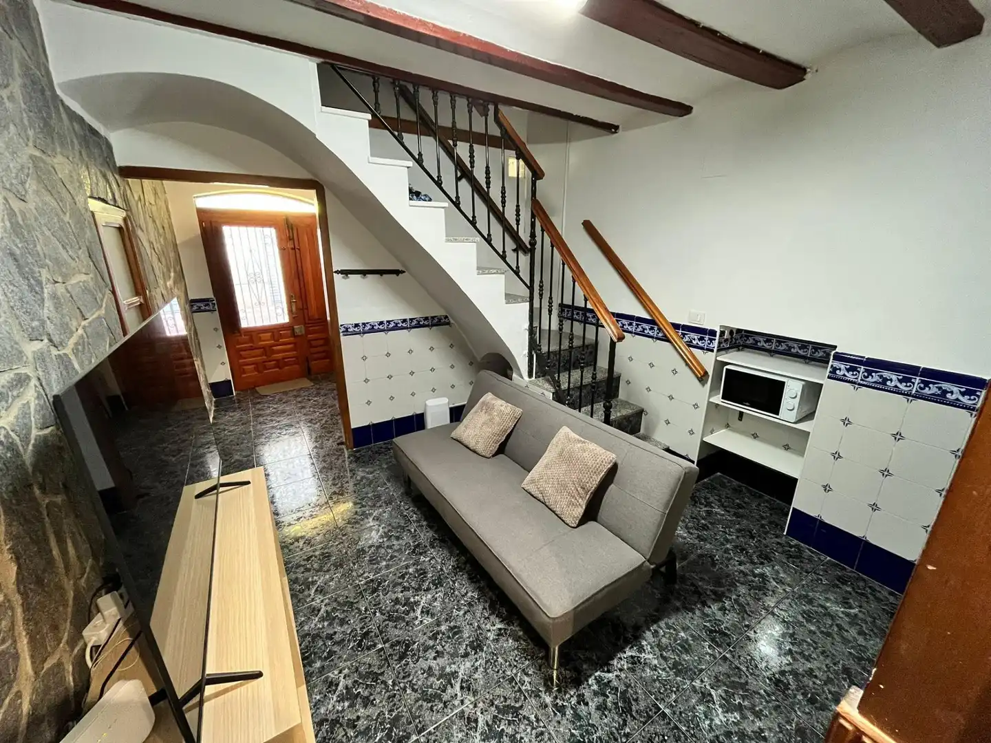 Sala d'estar de Casa adosada de lloguer en Castellón de la Plana / Castelló de la Plana amb Aire condicionat, Calefacció i Terrassa