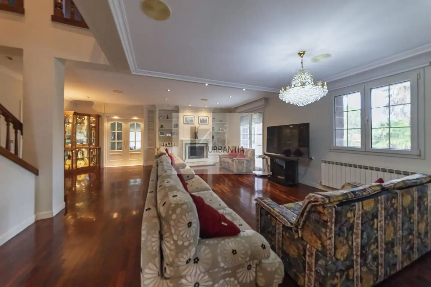 Sala de estar de Casa o chalet en venta en Berrioplano / Berriobeiti con Aire acondicionado, Calefacción y Jardín privado