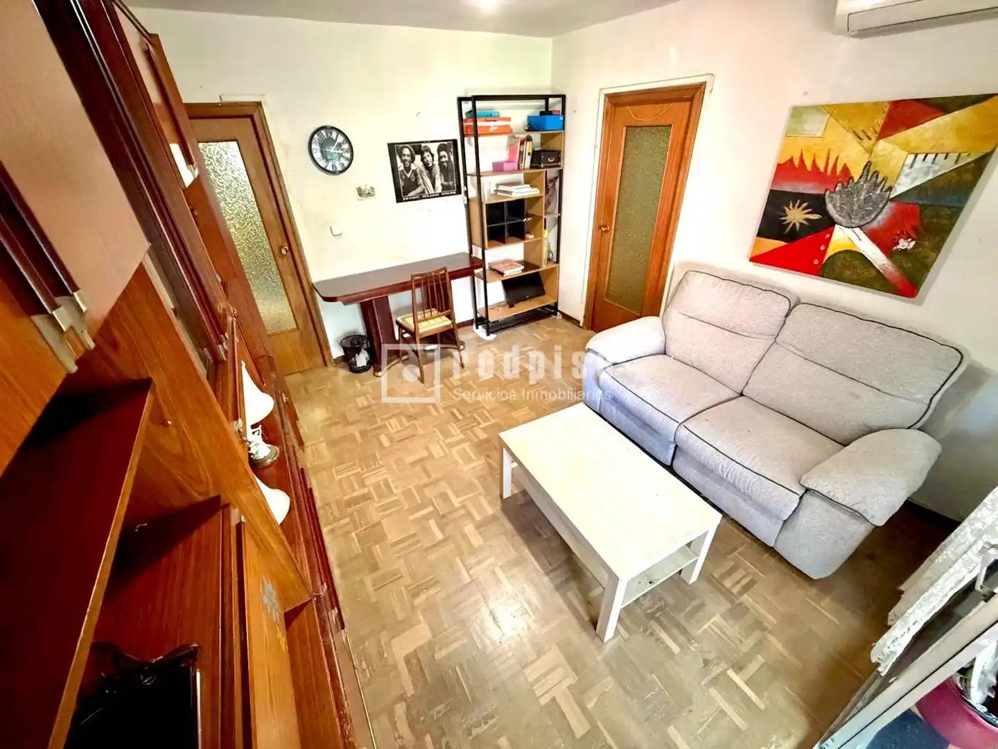Sala d'estar de Pis en venda en Madrid amb Aire condicionat, Calefacció i Parquet