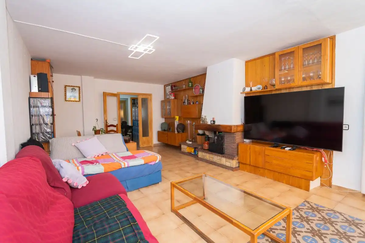 Sala de estar de Piso en venta en Sant Antoni de Portmany con Aire acondicionado y Calefacción