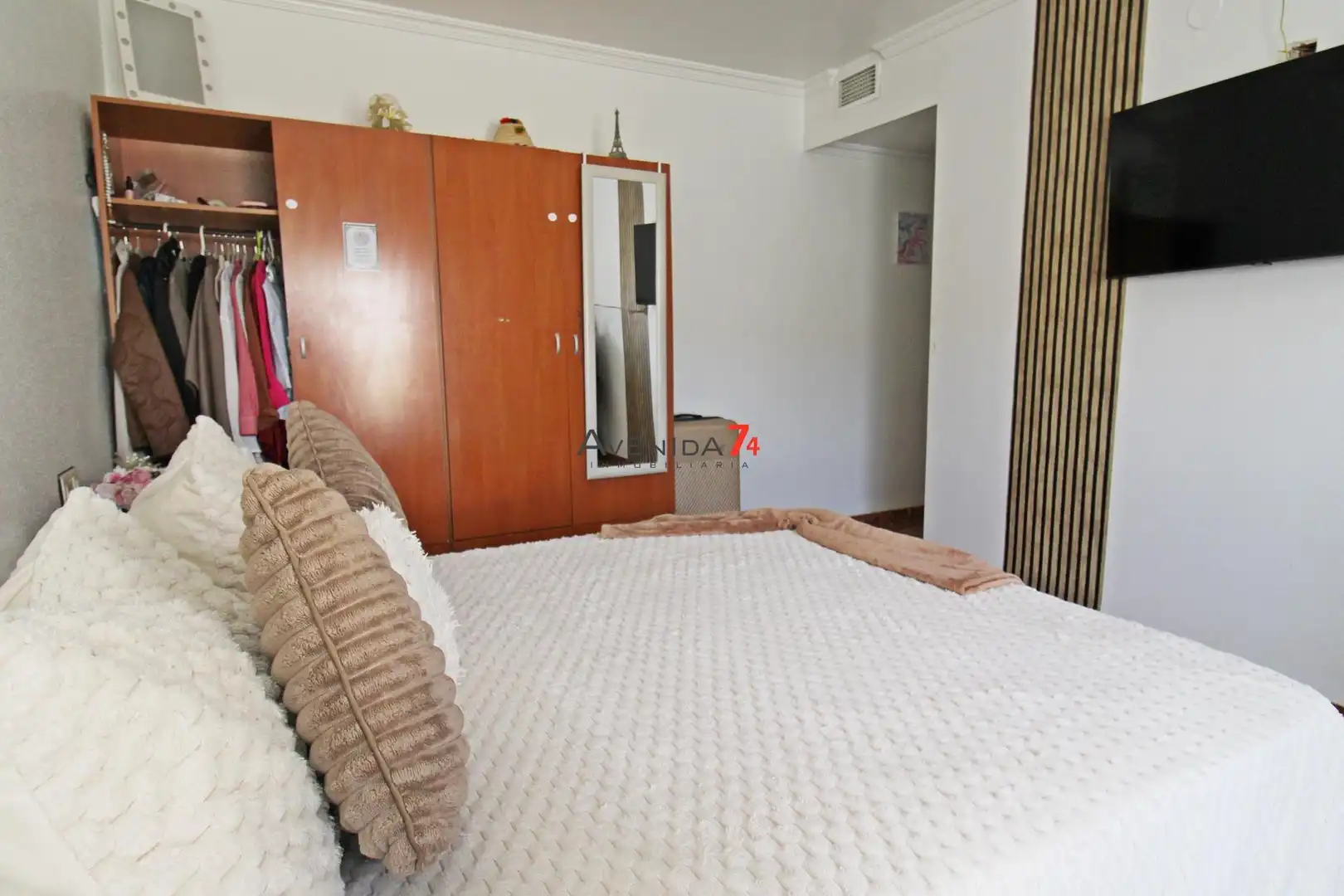 Bedroom of Flat for sale in Lorca  with Air Conditioner, Storage room and Furnished