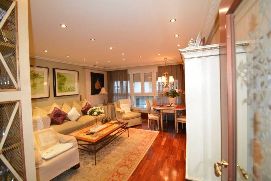Living room of Flat for sale in Orihuela  with Air Conditioner, Heating and Parquet flooring