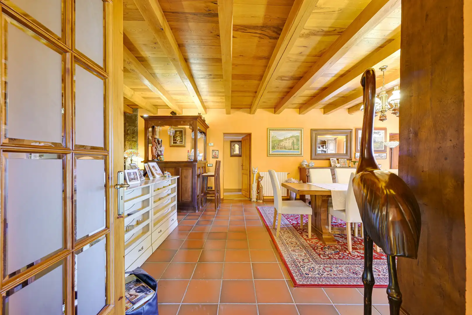 Comedor de Finca rústica en venta en Amer con Aire acondicionado, Calefacción y Terraza