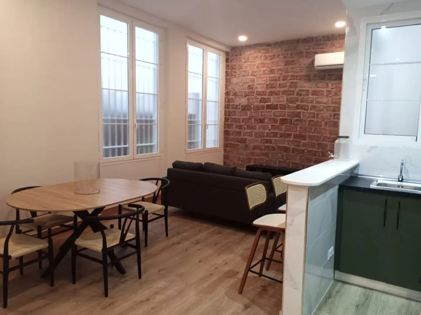 Sala de estar de Apartamento de alquiler en Málaga con Aire acondicionado y Amueblado