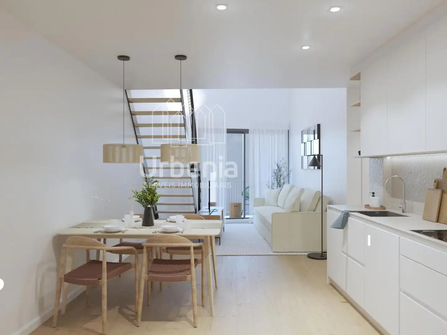 Sala de estar de Piso en venta en La Roca del Vallès