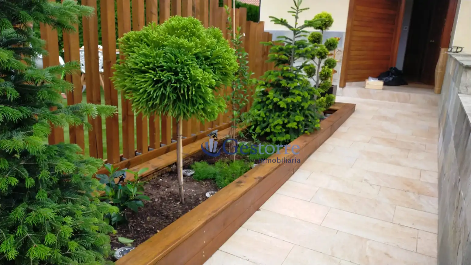 Jardín de Casa adosada en venta en Siero con Calefacción, Jardín privado y Terraza