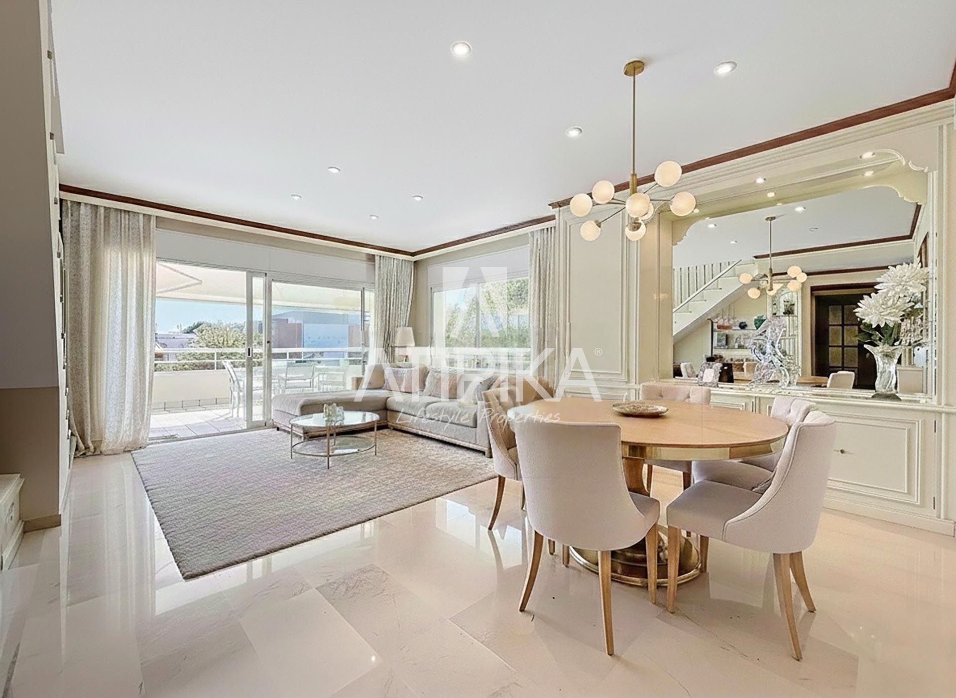 Dining room of Attic for sale in Sitges  with Air Conditioner, Heating and Terrace