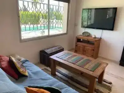 Sala d'estar de Casa adosada de lloguer en Coín amb Piscina